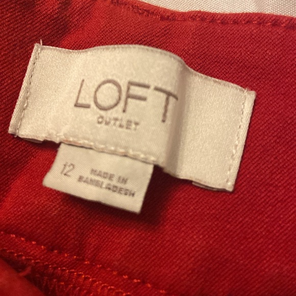 Loft Outlet Women's 12 Curvy Skinny Pants Blue - Picture 2 of 3